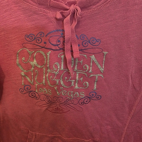 Sparkle & Style: Golden Nugget Las Vegas Long-Sleeve Top, Size M - Picture 2 of 4